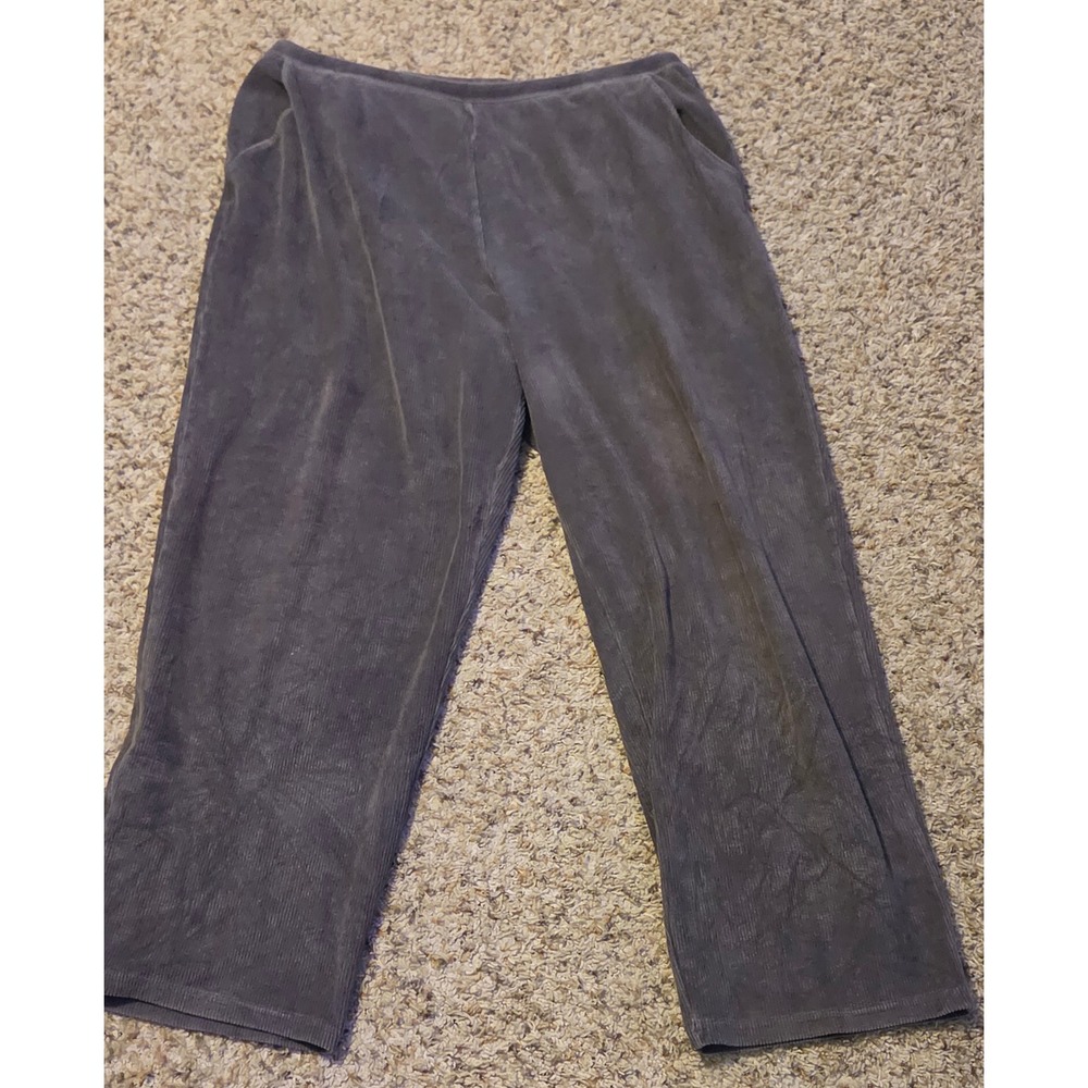 L.L.Bean Elastic Waistband Lounge Pants Women's Size 1X Gray‎